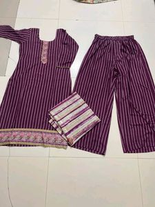 Khula Palazoo Suit 💜❤️🤍❤️💜