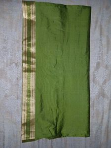 Lime Green Silk Saree