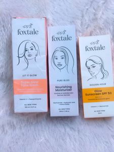 Foxtale Face wash, Moisturizer And Sunscreen
