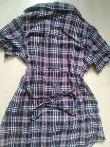 Gingham Shirt Dress
