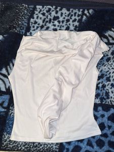 White One-Sleeve Top