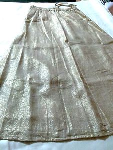 Royal Blue Beaded Gown with Lahanga Net Chunni