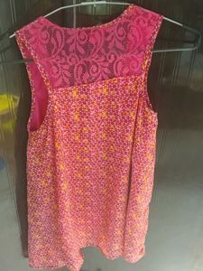 Pink Floral Tank Top