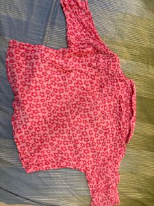 Floral Print Button-Down Top