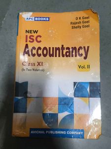 ISC Accountancy Class XI Vol. II