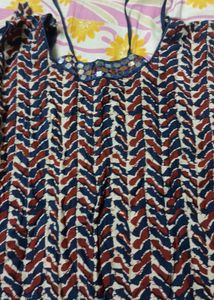 Sleeveless Cotton Kurti