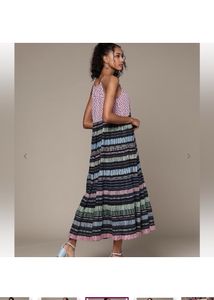 LABEL RITU KUMARPrinted Flared Dress with Tie-Up N