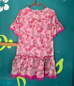 Pink Floral Dress