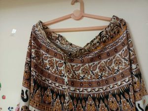 Elephant Print Boho Skirt