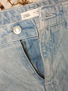 Zara Dip Dye Wide Leg Jeans