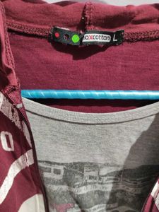 Tshirt With Attached Jacket