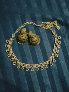 Party Wear Chain And Earings