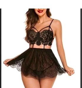 🆕Women’s Babydoll Sexy Lingerie Set For Honeymoon