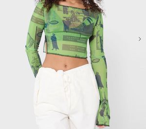 Green Mesh Top