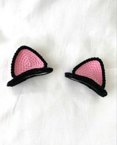 handmade crochet cat 😺 clips ...