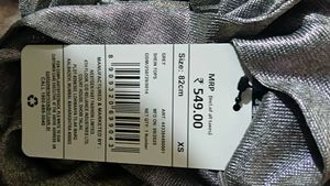 Shimmering Silver Halter Top y2k