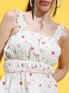 Floral Print Ruffled Top