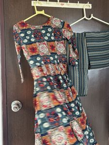 Desi Avatar Printed Kurta Set (Size S) 🌸