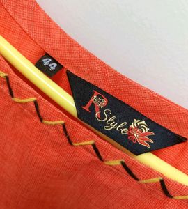 Coral &amp; Grey Salwar Kameez Suit