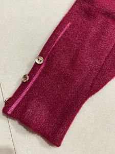 Burgundy Knit Pullover