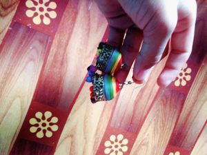 Rainbow Jhumka Earrings