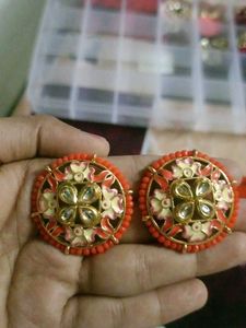Orange Earring