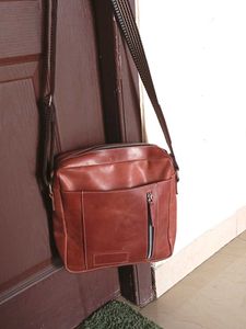 Leather Crossbody Messenger Bag