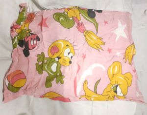 2 Pillow Covers Pink Orange Cartoon Pillows Cover