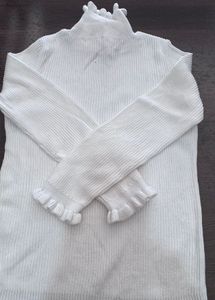 White Turtleneck Sweater