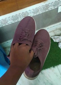 Comfortable Mauve Sneakers