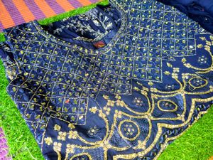 sharara mirror work suit