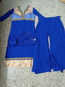 Like New Pepsi Blue Kurta Set