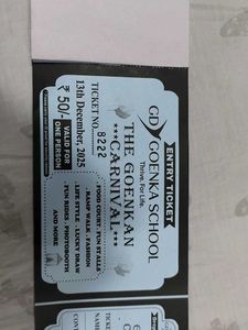 GD Goenka Carnival Tickets