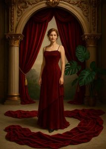 Burgundy Formal Gown