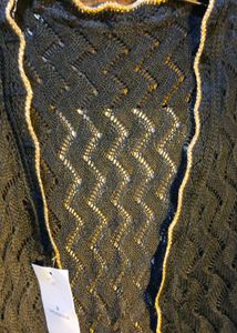 Elegant Black Knit Cardigan