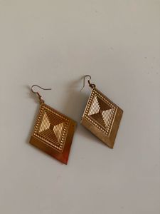 Diamond-Shaped Statement Earrings