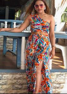 Printed Beach Wearing Co-ord Set