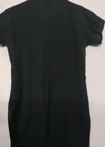 Black Embroidery Kurta