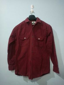 A Maroon Colour Shirt For men