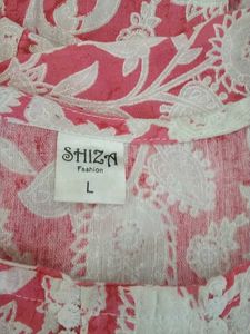 Pink Floral Print Kurta Set