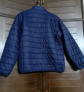 Teamspirit Men Navy Blue Puffer Jacket