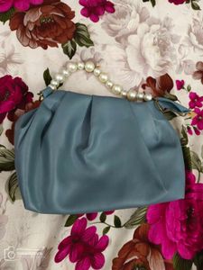 Chic Grey Top Handle Bag