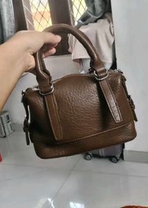 Brown Leather Satchel Bag