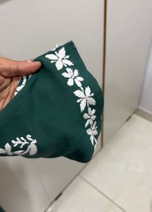 Green Embroidered Kurti