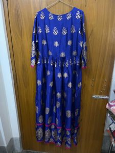 Blue &amp; Gold Kurta Set