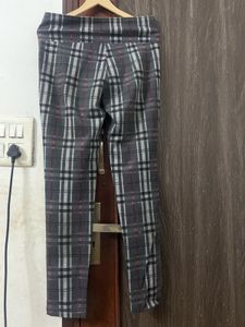 Gray Plaid Pants