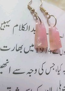 Resin art earrings