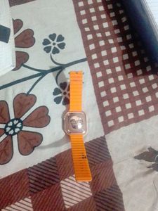 Orange Digital Watch