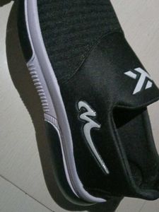 Black Slip-On Sneakers