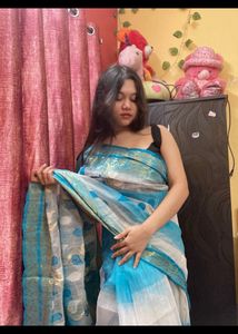 Blue Saree